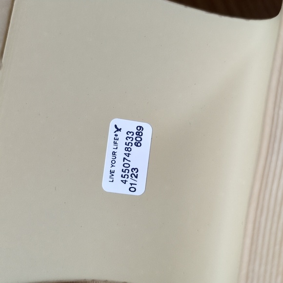 American Eagle Cross-Strap Block Heel Clog Tan Size 9.5 - Picture 11 of 14